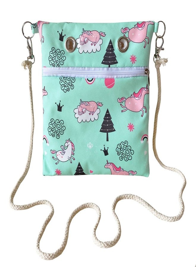 Ymid Select Handmade Faux Rabbit Fur Sugar Glider Bonding Carry Pouch Portable Small Animal Carrier Bag Small Animal Bonding Crossbody Strap for Hamster Rat Gerbil Other Small Pet Sleeping Bag with Vent (Green) - Image 1