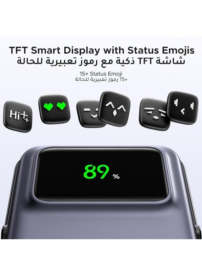 UGREEN ECO UGREEN Uno Magsafe Power Bank 10000mAh Qi2 Certified 15W iPhone16 Pro Max Fast Charging Magnetic Portable Charger with Foldable Stand and TFT Display Battery Pack Wireless for iPhone 16-12 Series - Image 5