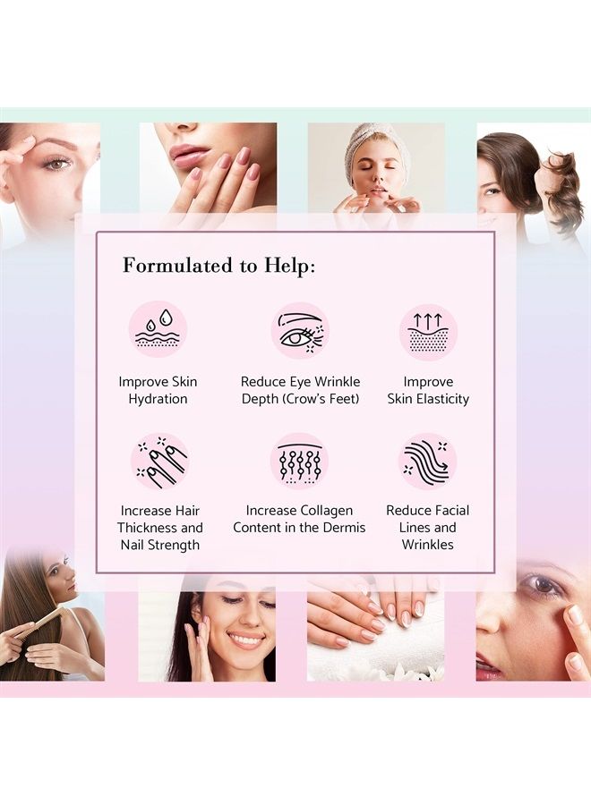 glotrition Super Beauty Elixir - Collagen Peptides Skincare Drink Packets with Vitamin C, Hyaluronic Acid & Biotin - Image 2