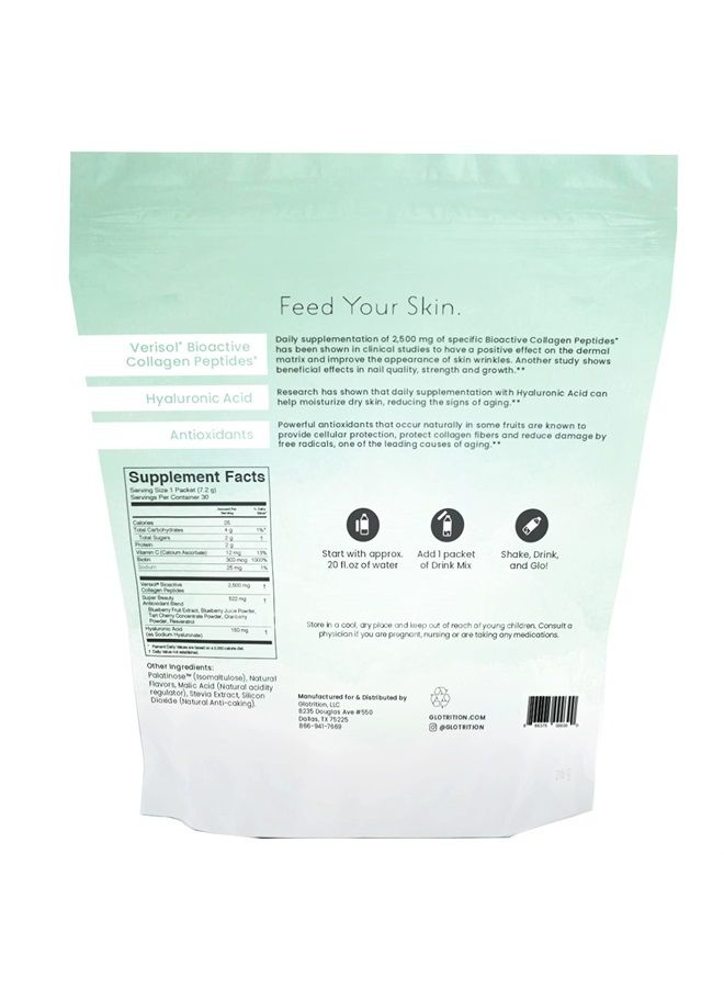 glotrition Super Beauty Elixir - Collagen Peptides Skincare Drink Packets with Vitamin C, Hyaluronic Acid & Biotin - Image 5