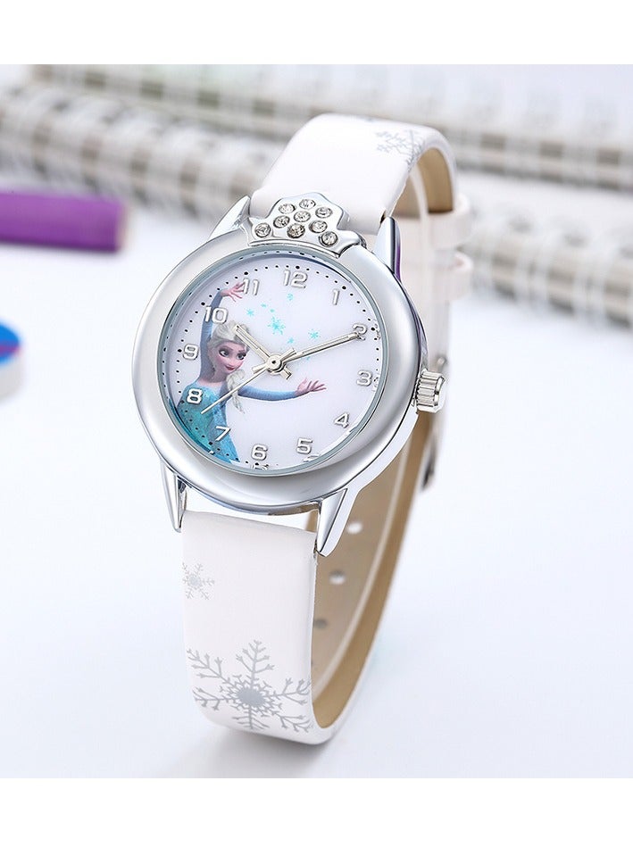 5 Pcs Children's  Women'S Cartoon Romance Electronic Watch Set