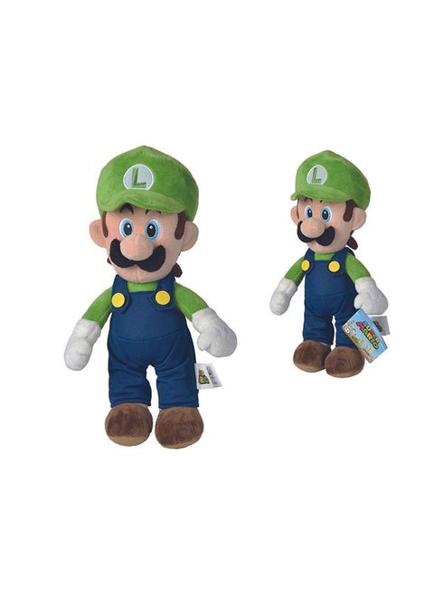 1 Piece -Luigi Plush Figure Cuddly Soft Nintendo Character From World Famous Computer Game Suitable From First Months - 30 Cm