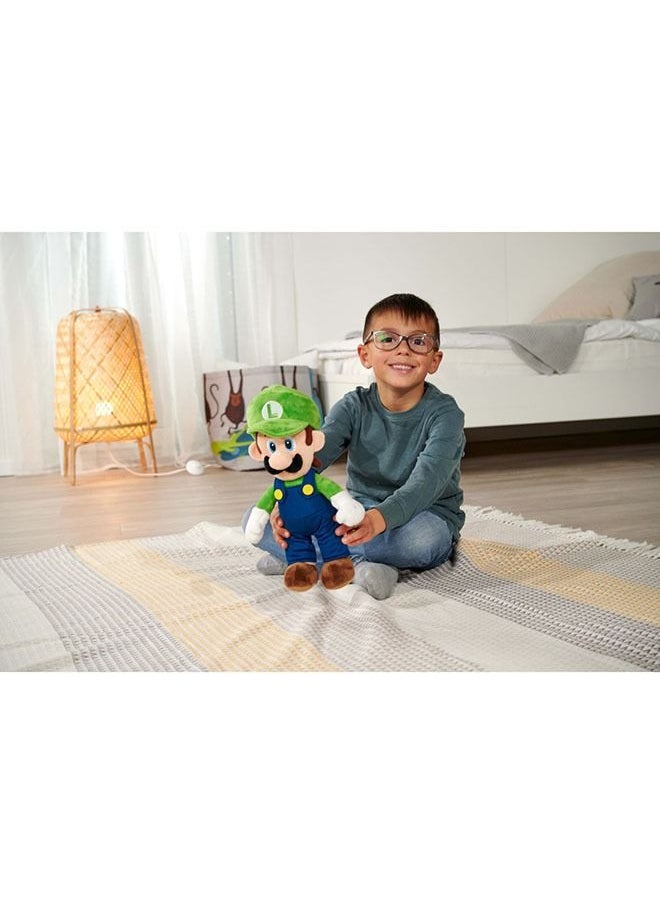 Super Mario 1 Piece -Luigi Plush Figure Cuddly Soft Nintendo Character From World Famous Computer Game Suitable From First Months - 30 Cm  - Image 4