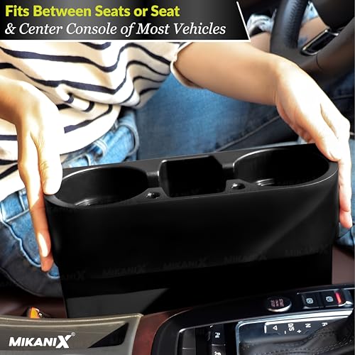 MIKANIX Multifunctional Car Cup Holder & Mobile Device Organizer I Vehicle Storage for Bottles, Cups & Smartphones I Car Interior Accessories Universal for All Cars | SUVs | Van - Image 5