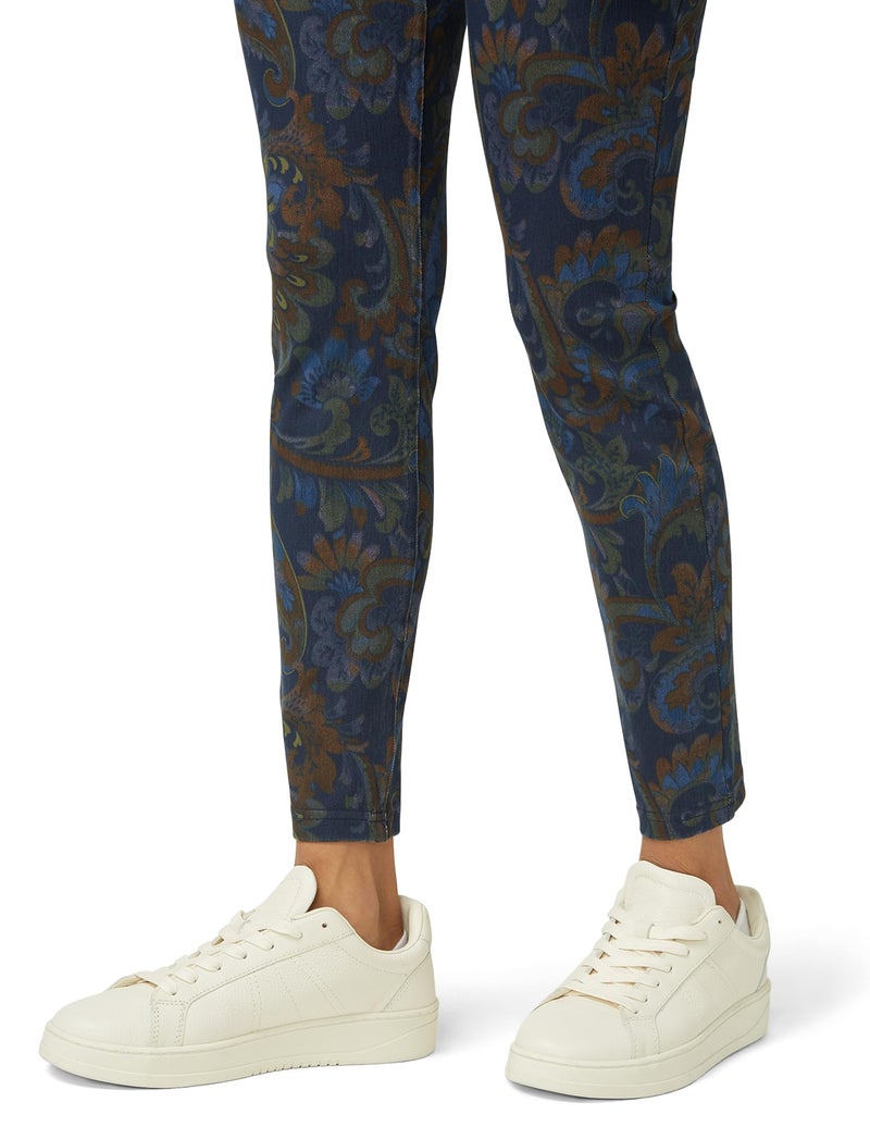 HUE Women's Ultra Soft High Waist Denim Leggings, Multi - Autumn Paisley, Medium - Image 5