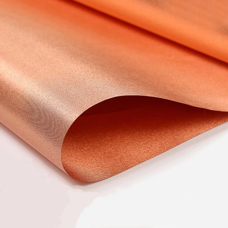 Amradield Pure Copper Faraday Fabric Cloth 39"x43" for WiFi Cell Bluetooth GPS Grounding Mobile Phone Copper Fabric Material Reduce Harmful Signals Protection Certified Healthy DIY Material - Image 1