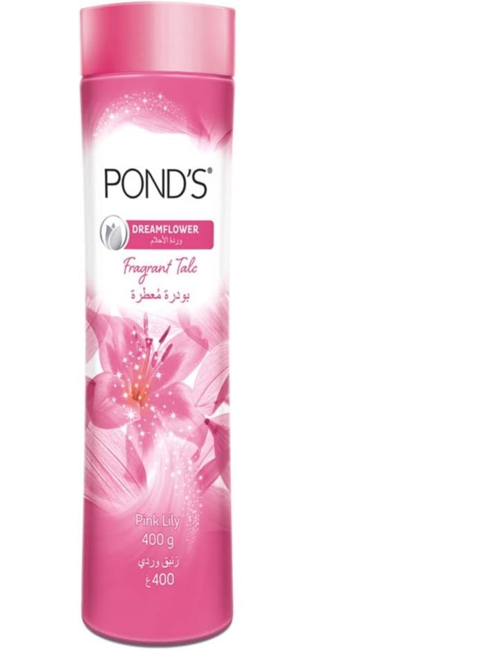 Pond's Dream Flower Talcum Powder With Lily 400grams  - Image 1
