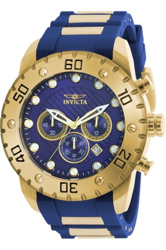 Invicta ساعة إنفيكتا للرجال 20280 برو دايفر بعرض تناظري كوارتز زرقاء - Image 1