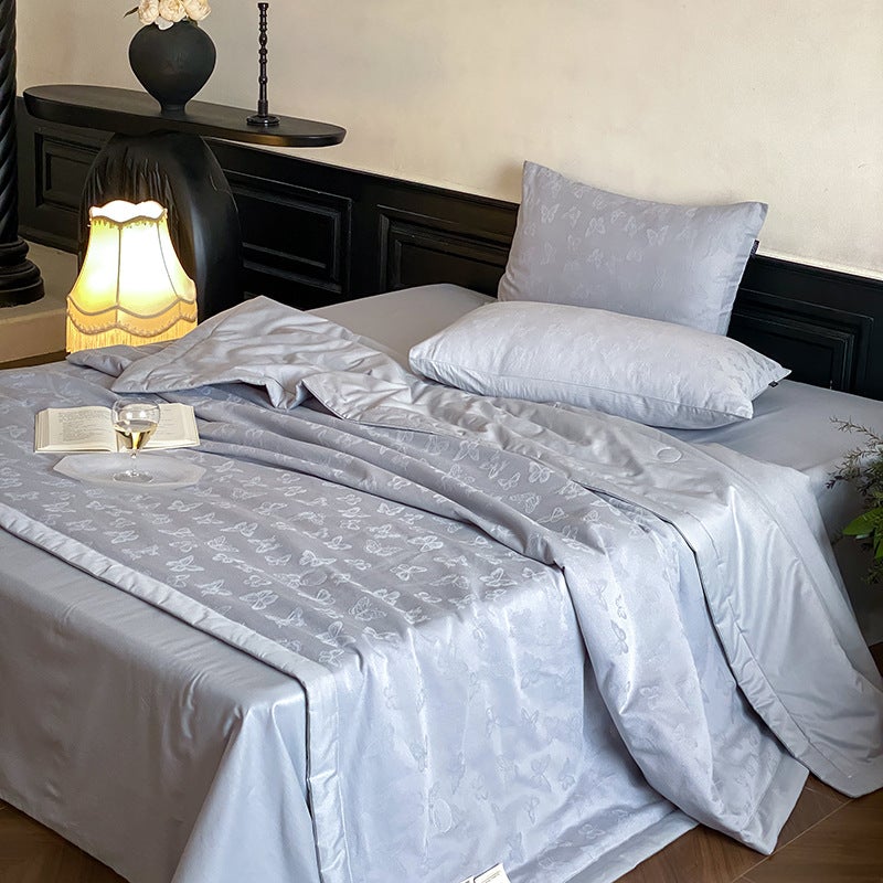 Die Meng Youyou Light Blue Summer Quilt - Lightweight Soybean Fiber, Machine Washable - Image 1
