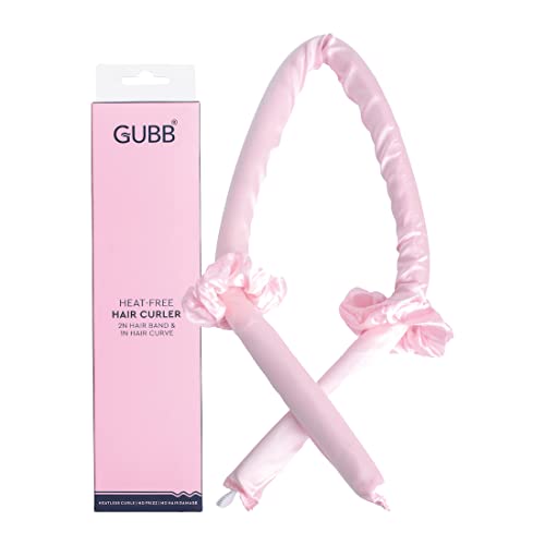 GUBB Heatless Hair Curler - Crafted With Pure Satin For Perfect Bouncy Curls Without Heat - Voluminous & Long Lasting Curls | 1 Hair Ribbon & 2 Scrunchies - Image 2