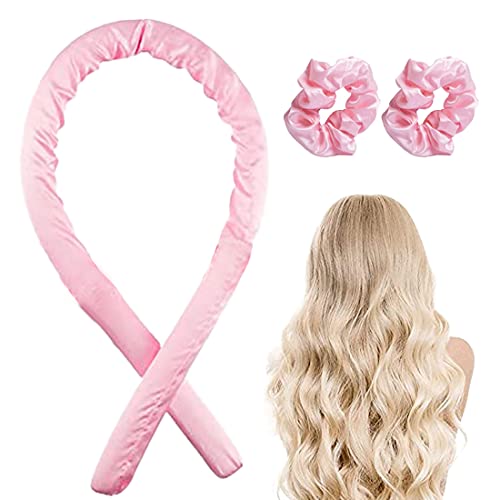 GUBB Heatless Hair Curler - Crafted With Pure Satin For Perfect Bouncy Curls Without Heat - Voluminous & Long Lasting Curls | 1 Hair Ribbon & 2 Scrunchies - Image 1
