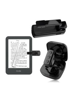  فيكتوال حلقة دوارة للصفحة بجهاز التحكم عن بعد لجهاز Kindle Paperwhite/Oasis، وحدة تحكم للقارئ الإلكتروني بلوتوث، حلقة TikTok، مصراع الكاميرا - أسود  - Image 1