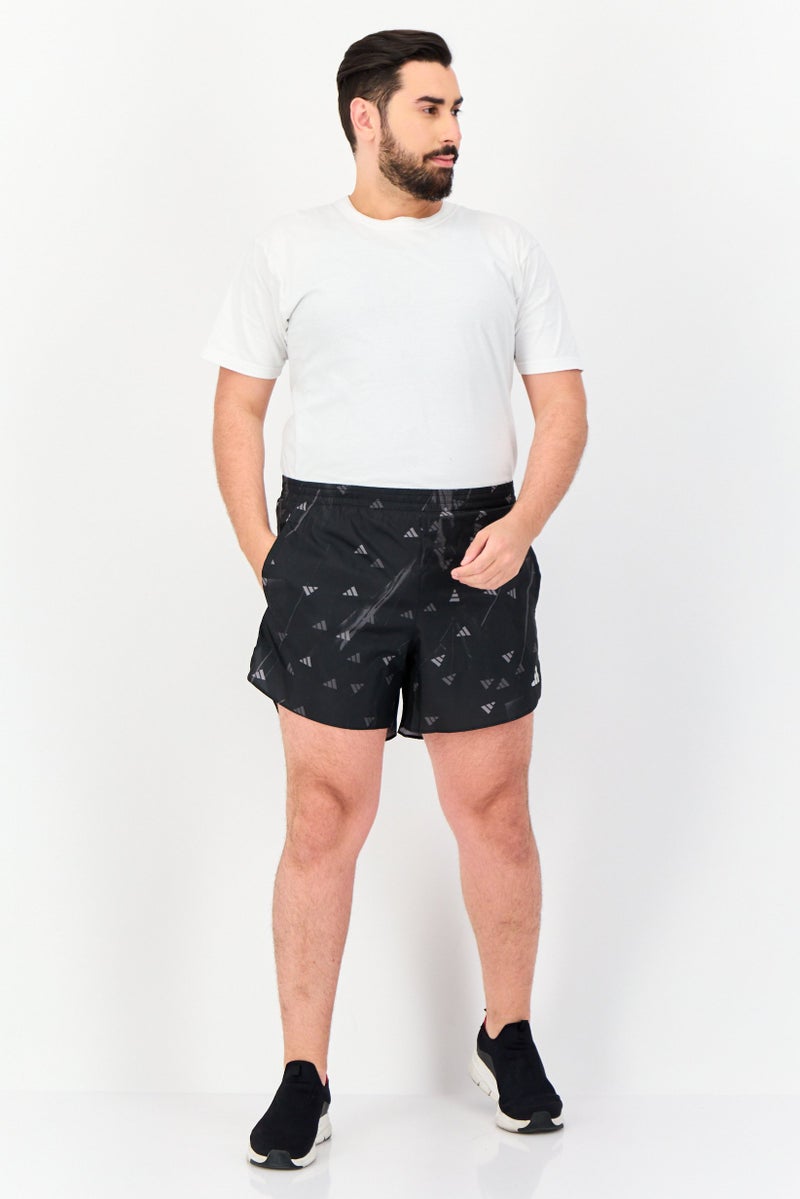 Adidas شورتات جري رياضية للرجال بطول 5 إنش، أسود - Image 4