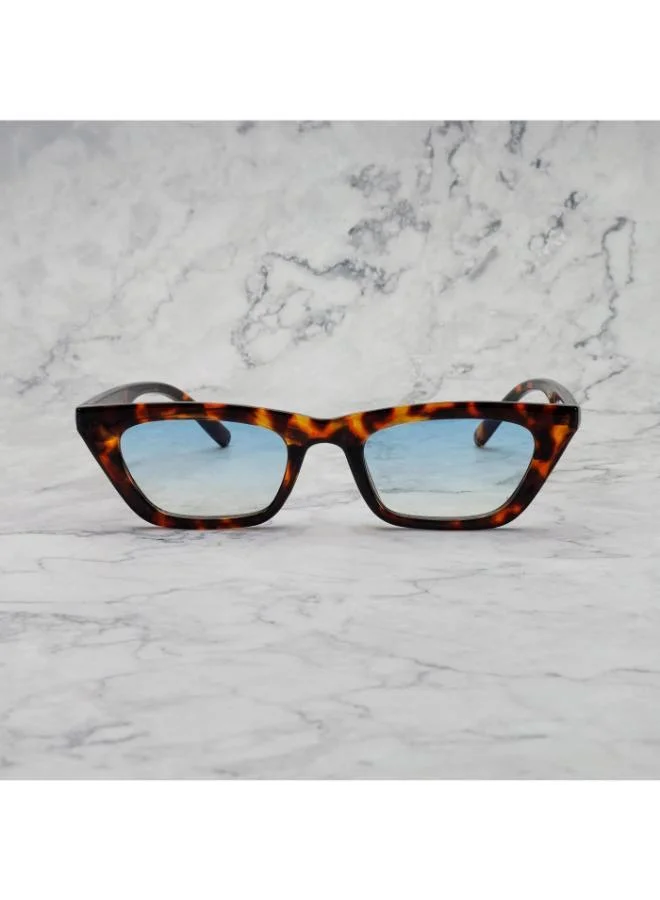  اكسبليست باوتس نظارات شمسية أنيقة للجنسين من إكسبليست بوويتس بتدرج السلحفاة والأزرق،