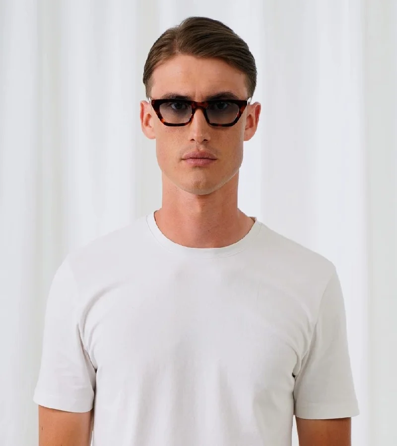 Explicit Poets Explicit Poets Unisex Kat Tortoise-Gradient Blue Stylish Sunglasses, 24EP4