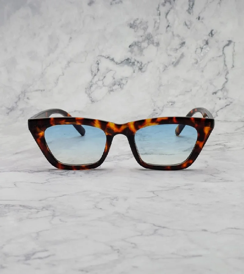  اكسبليست باوتس نظارات شمسية أنيقة للجنسين من إكسبليست بوويتس بتدرج السلحفاة والأزرق،