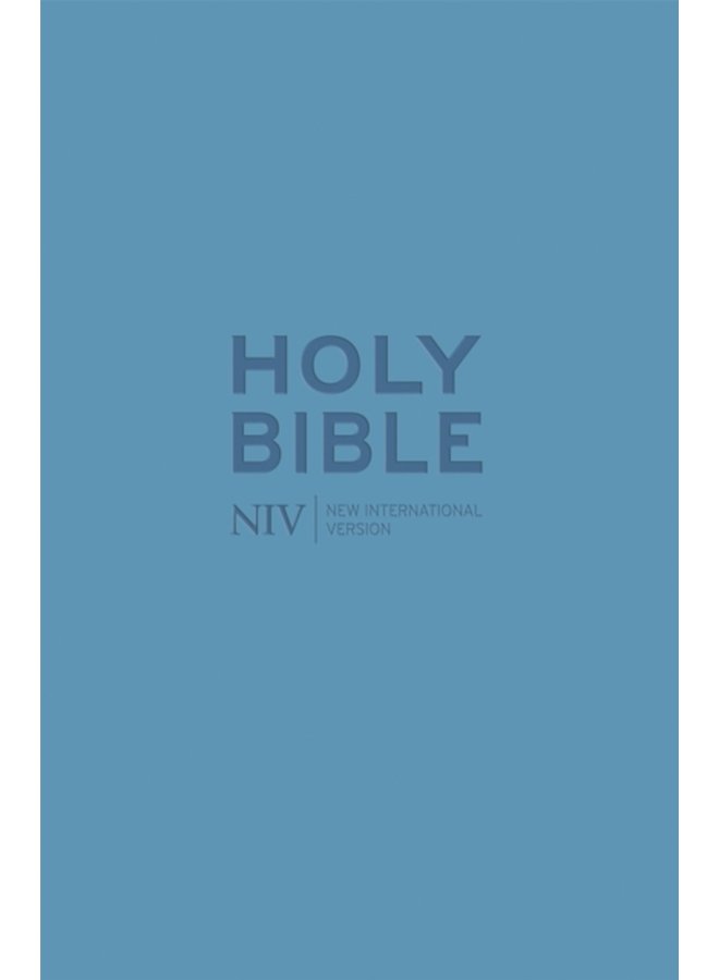 NIV Pocket Cyan Soft tone Bible with Zip - Paperback