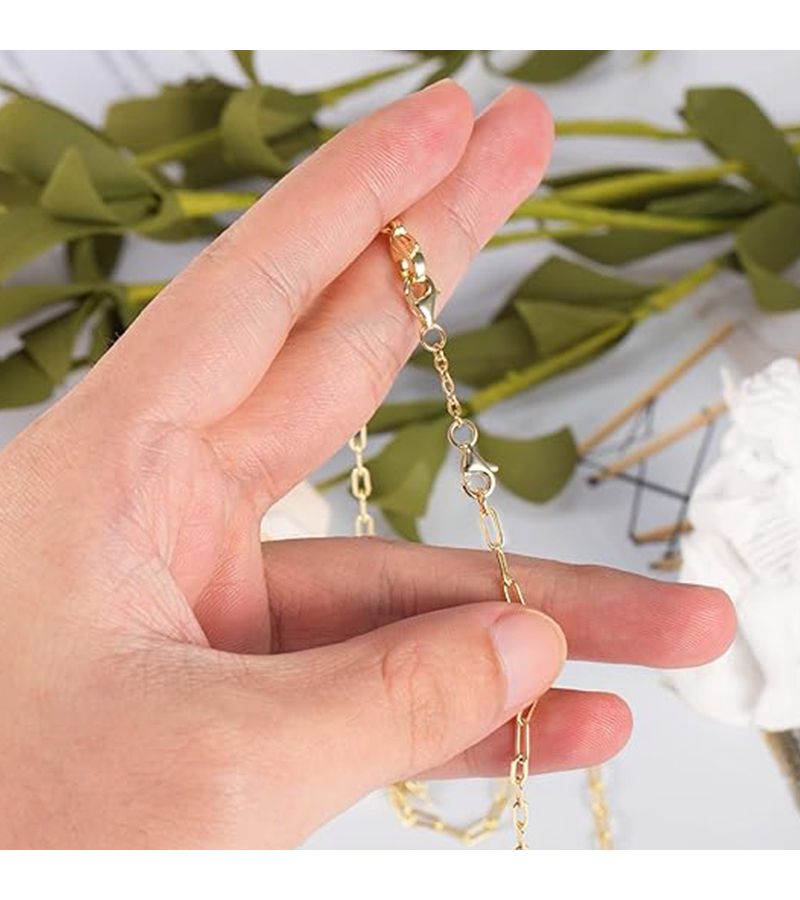 1.97 Inch Steel Double Head Lobster Clasp With Tail Chain Extension For Handmade Necklace Bracelet Making 2 Pcs - Image 2