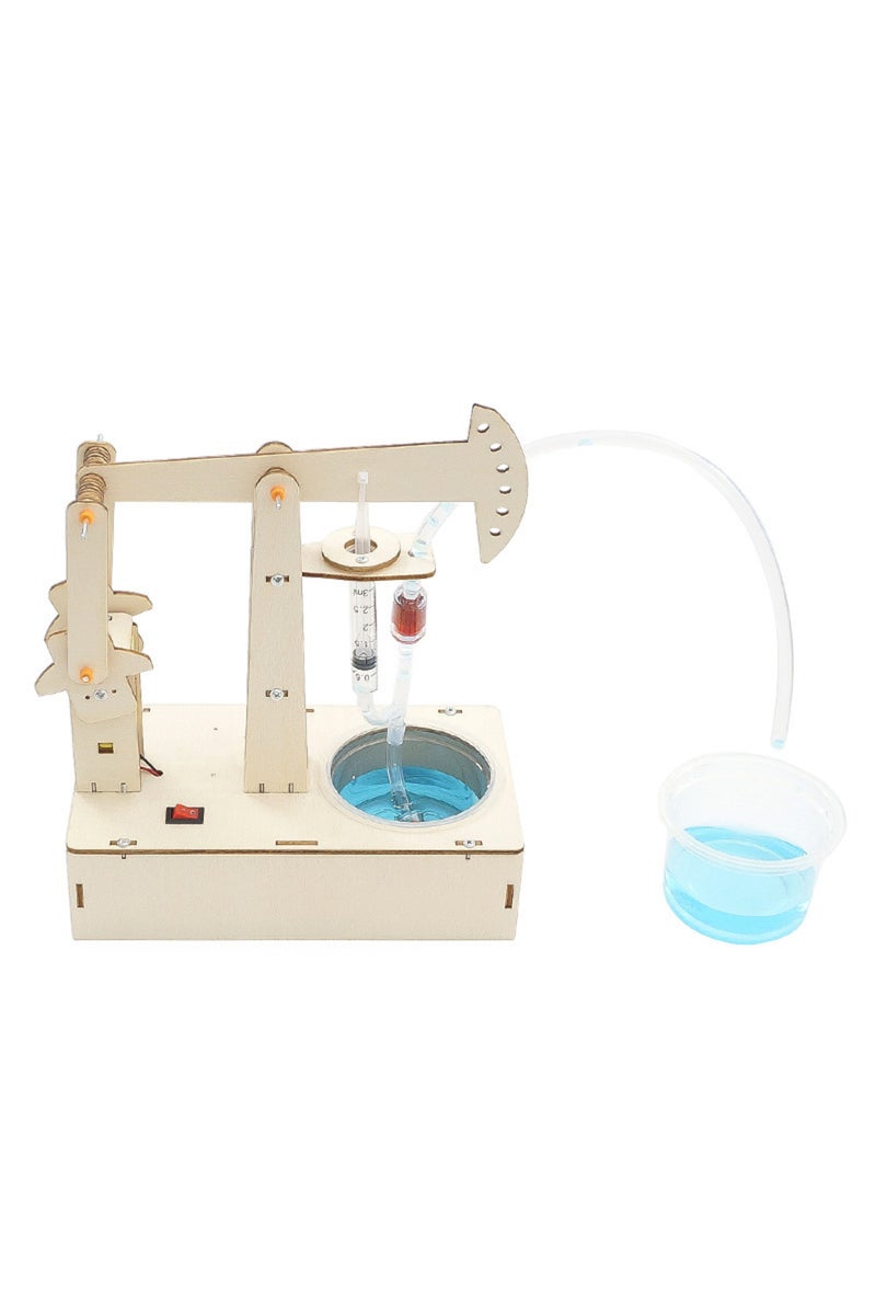 As Show Kids STEM Toys DIY Pumping Unit Assembling Model Material Kits Water Pump Experiment Technol