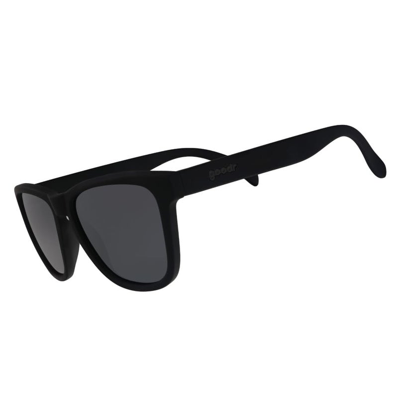 goodr A Unicorn's Calamity Polarized Sunglasses, Medium Sized (OG), Black Solid Frames with Black Non-Reflective Glare Reducing Lenses, UV400 Protection, No Slip, No Bounce - Image 1