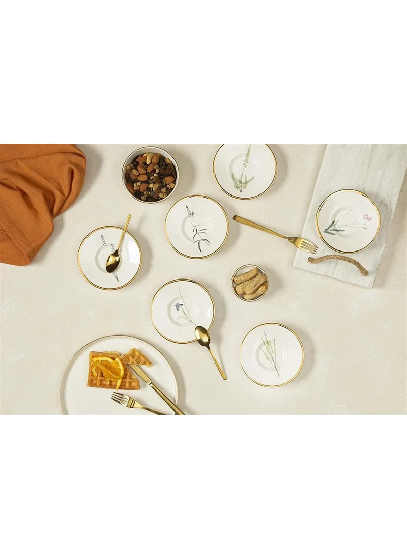 Porland Botanical Tea Plate 11 Cm Set of 6