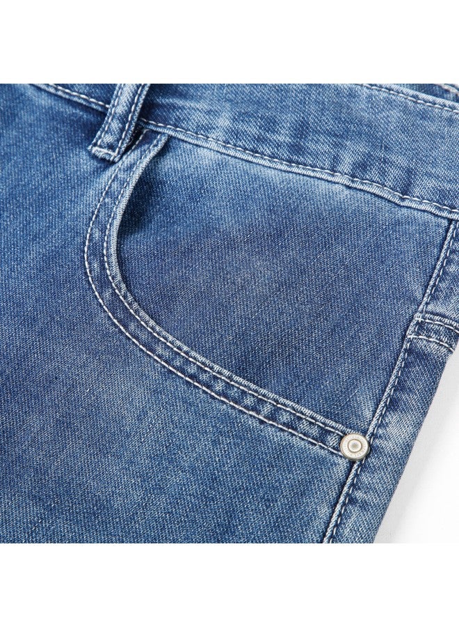 Tries Men's Straight Leg Jeans 25 Autumn Winter New Denim Fabric Fashion Retro Washed Trousers Simple Stylish - Image 3