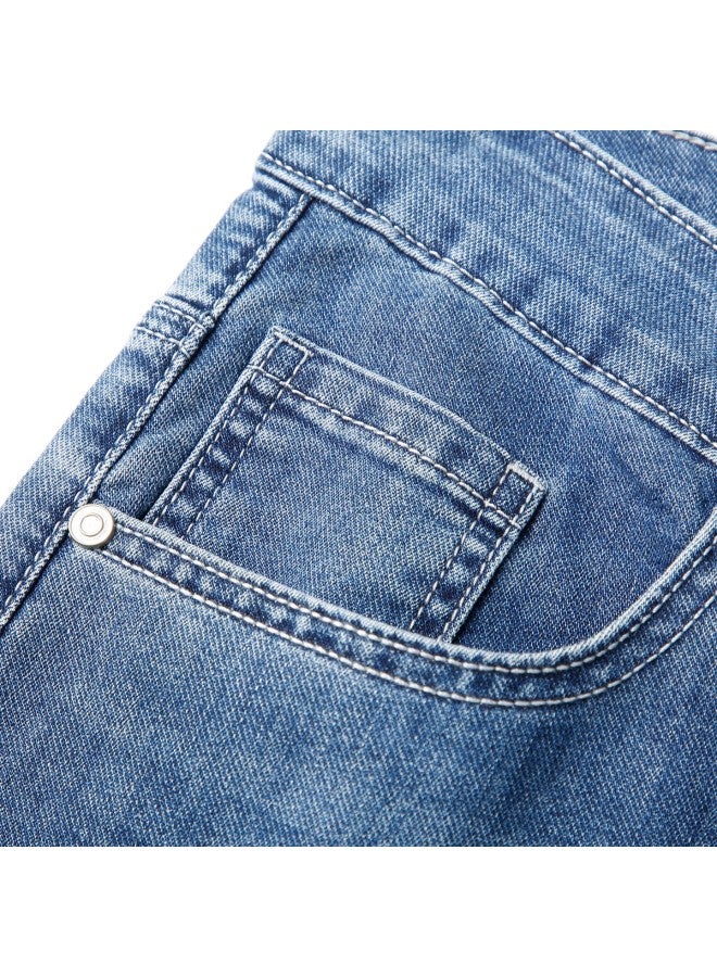 Tries Men's Straight Leg Jeans 25 Autumn Winter New Denim Fabric Fashion Retro Washed Trousers Simple Stylish - Image 2