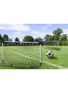 Rock Pow Children Portable Football Goal Soccer Door Set with Soccer Ball and Pump Indoor and Outdoor Sports Kids Soccer Goals for Backyard  - Image 2