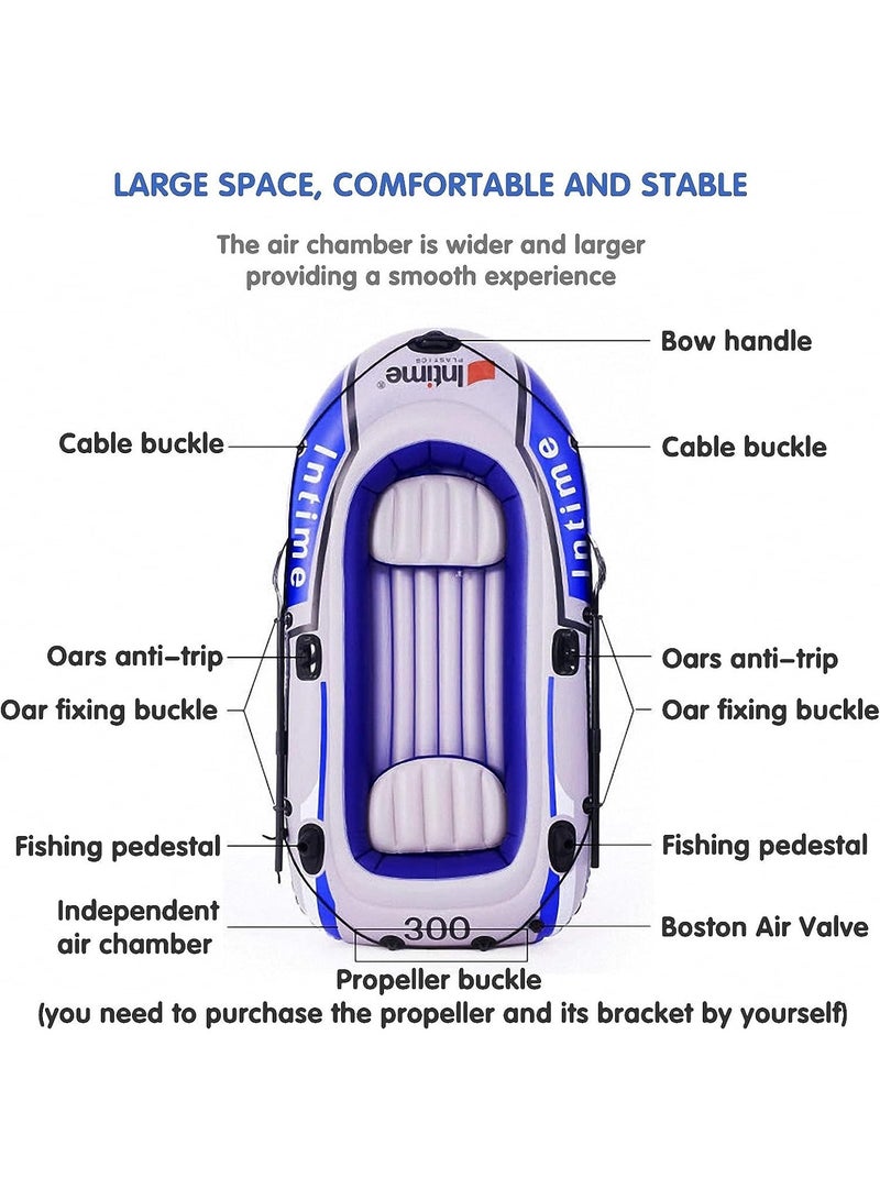 TAPIT Inflatable Boat with Oars, Inflatable Boats for Adults, Inflatable Rafts for Rivers, Fishing Dinghy (A:230CM*125CM)  - Image 4
