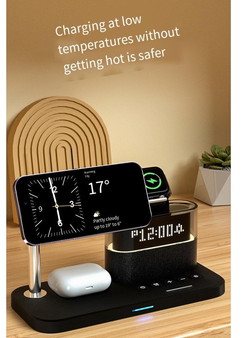 General 3-in-1 wireless charger, electric folding, 3-in-1 wireless charger (black magnetic version)  - Image 1