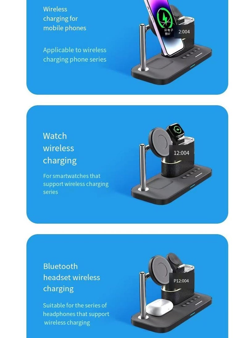 General 3-in-1 wireless charger, electric folding, 3-in-1 wireless charger (black magnetic version)  - Image 3