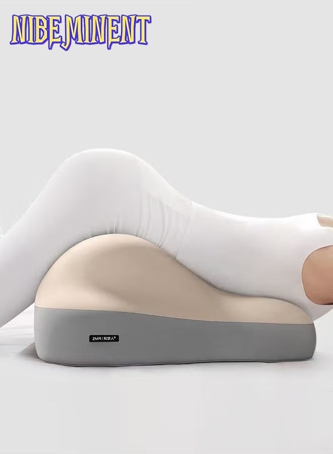 NIBEMINENT وسادة رفع الساق متعددة الاستخدامات وسادة مثلثة وسادة قطنية وسادة نوم وسادة محمولة وسادة جسم للنوم رفع الساق سرير أريكة سفر تخييم - Image 1