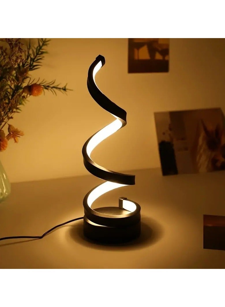 PEI  AN Spiral LED Table Lamp Black one size centimeter  - Image 2