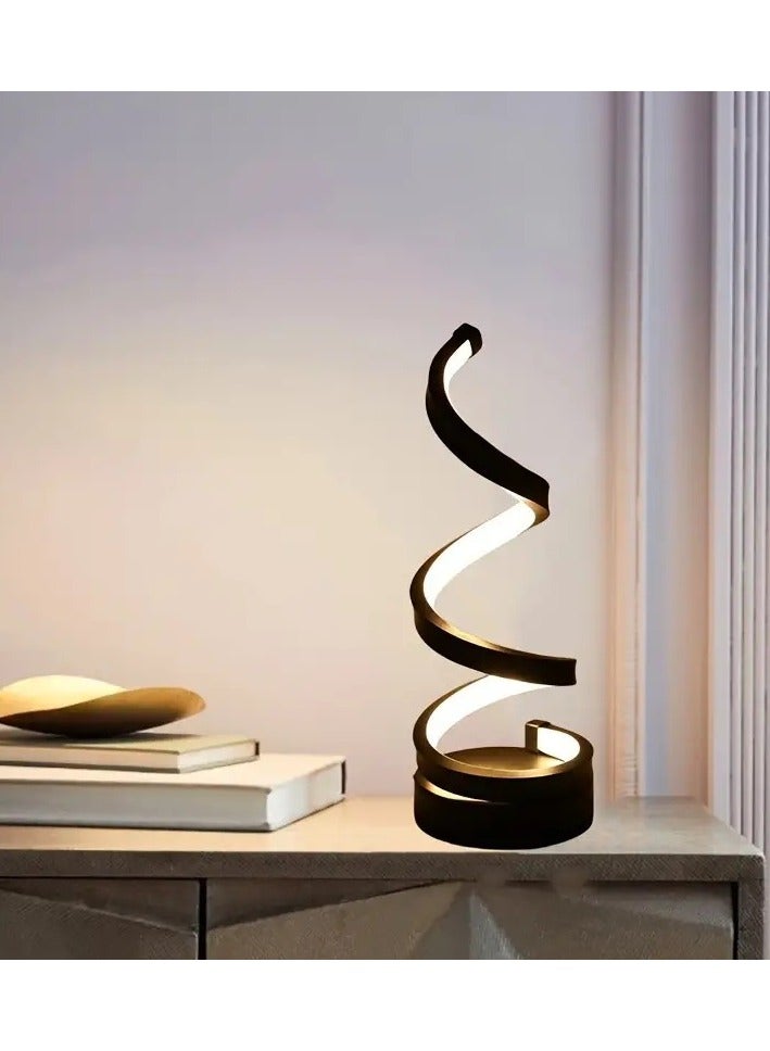 PEI  AN Spiral LED Table Lamp Black one size centimeter  - Image 4