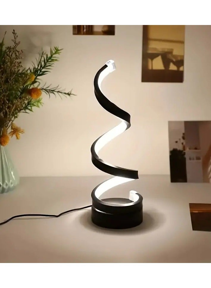 PEI  AN Spiral LED Table Lamp Black one size centimeter  - Image 5
