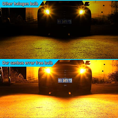 OPP ULITE 7440 Led Bulbs Amber, Built In Resistor Error Free Canbus, Plug N Play, 360 Luminous Turn Signal Light 7444NA T20 7441 WY21W W21W 12V 20-Led Switchback Led Bulb, 2PC Pack - Image 2