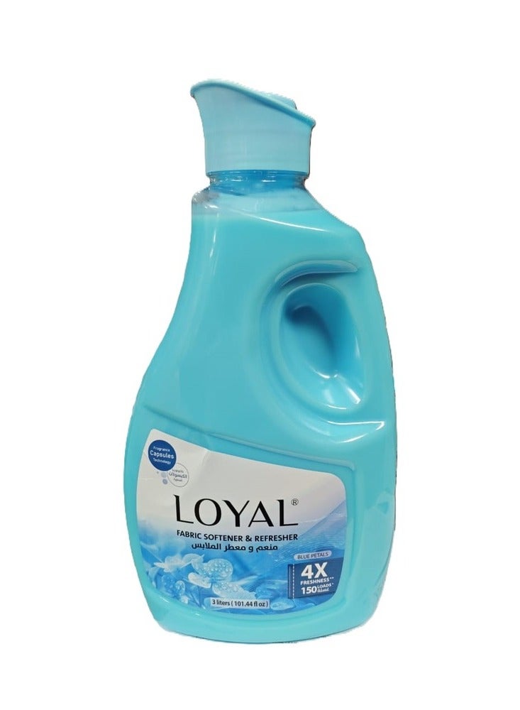 loyal Fabric Softener & Refresher Blue Petals 3000 ml - Image 1