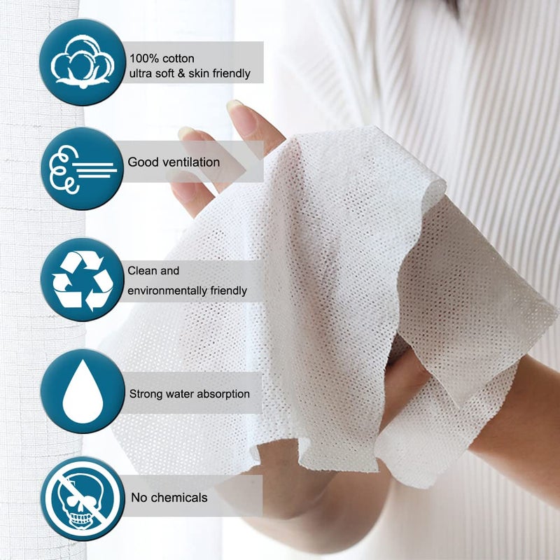 MuLing Canned 100 PCS Compressed Towels Portable Mini Compressed Coin Tissue for Travel Sports, Beauty Salon or Home Hand Wipes - Image 2