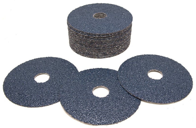 Benchmark Abrasives 4 1/2 Inch Sanding Discs Zirconia Resin Fiber Grinding Disc for Grinding, Stripping on Wood, Fiberglass, Metal, 7/8" Arbor Angle Grinder Sanding Disc, 25 Pack - 120 Grit - Image 2