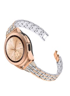 Y&D Women Girls Stylish Band for Samsung Galaxy Watch(42mm)/Galaxy Watch3(41mm)/Active/2(40mm)/(44mm)/Ticwatch 2, Stainless Steel 20mm Jewelry Watch Strap Wrist Rhinestones Bracelet  - Image 1