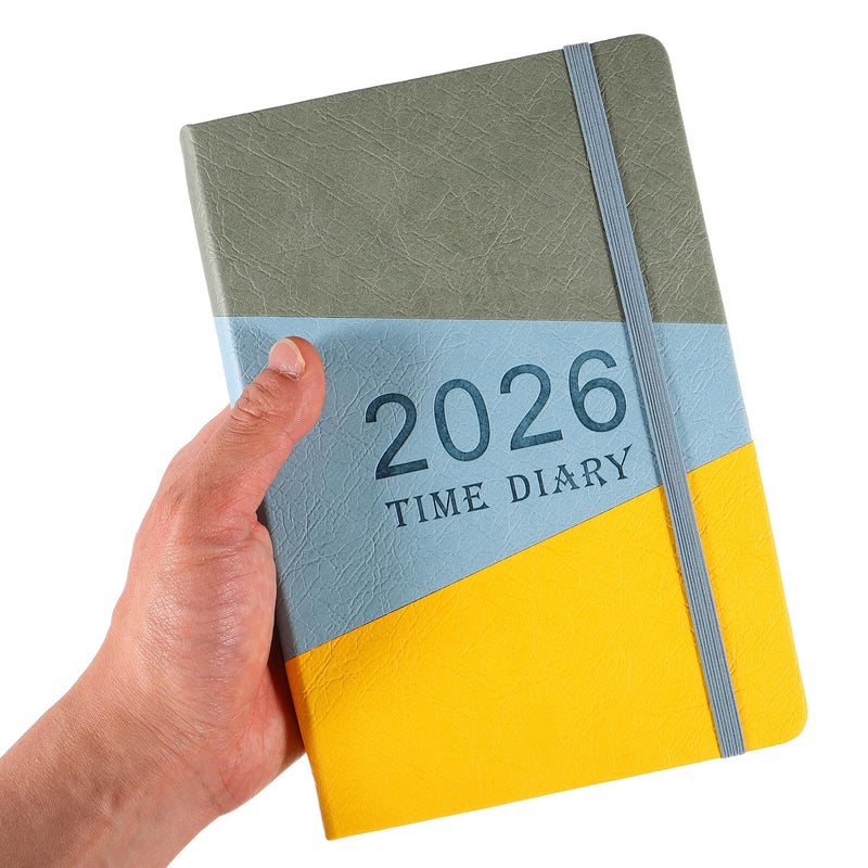 2026 Blue Hardcover Yearly Planner Daily Weekly Monthly Organizer with Calendar - Image 5