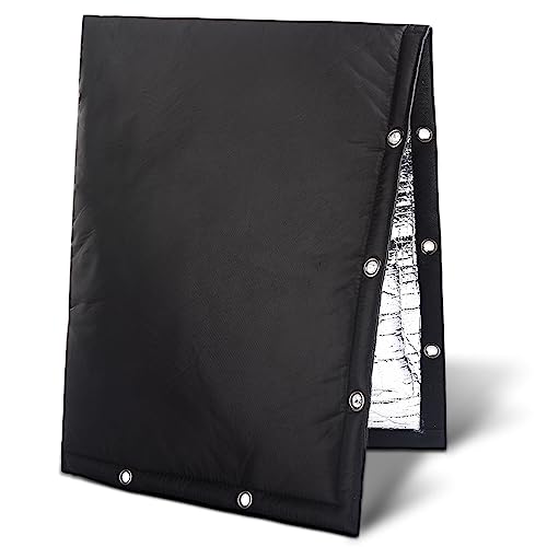 Safoner Outdoor Backflow Preventer Cover- 16''W x 20''H, Winter Freeze & Weatherproof Protection for Irrigation Pipes & Sprinkler Valves- Black - Image 1