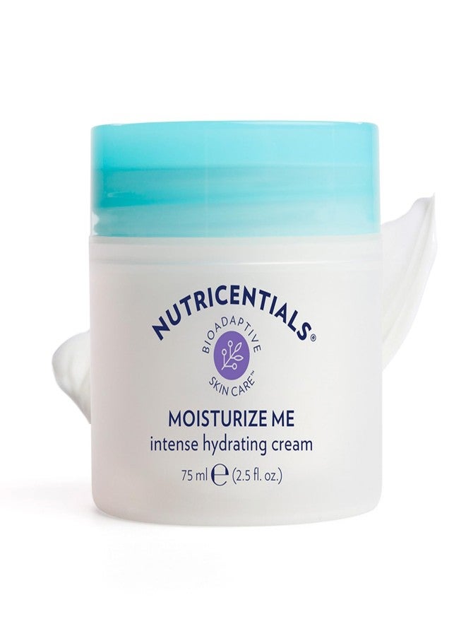 Nu Skin Moisturize Me Intense Hydrate Cream 2.5 fl oz - Nighttime Restoration with Bioadaptive Botanicals, Aloe, Pistachio Nut Oil, and Vitamin E - Wake Up to Refreshed, Soft, Smooth Skin - Image 1