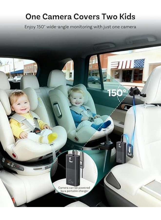 أوتوكاست Ottocast Cabin Care CarPlay Adapter 2026, Ottocast Mini Rear Seat Camera 1080P, USB-A Plug & Play, Factory Wired CarPlay Only - Image 4
