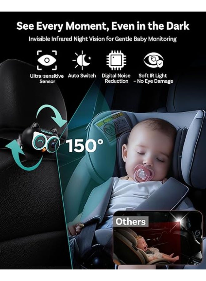 أوتوكاست Ottocast Cabin Care CarPlay Adapter 2026, Ottocast Mini Rear Seat Camera 1080P, USB-A Plug & Play, Factory Wired CarPlay Only - Image 2