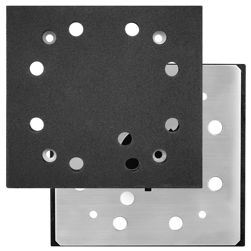HASMX 2-Pack 1/4" Sheet 8 Hole Stick Square Sanding Backing Plate Replacement Sander Pad for Porter Cable Models 340 342 380 D26411 - Image 1