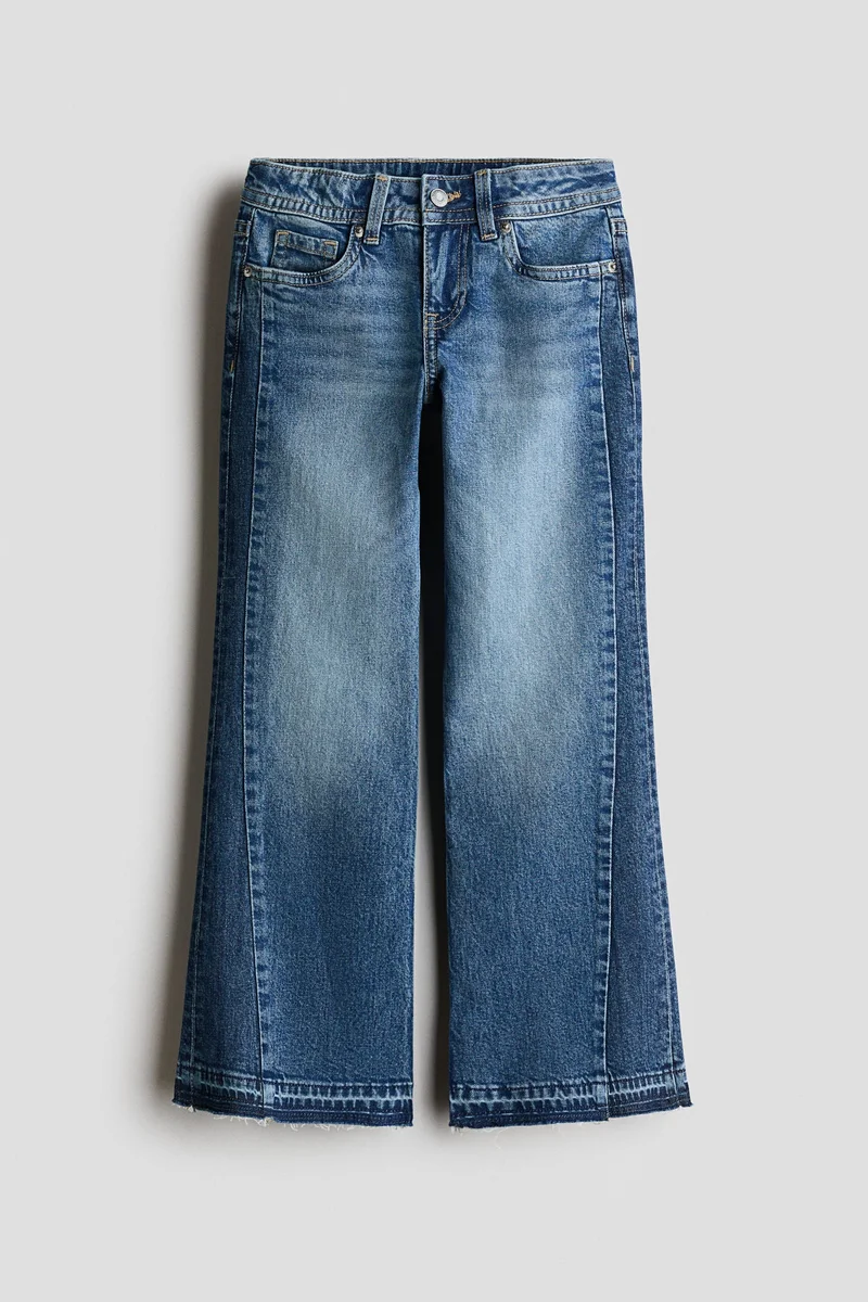 H&M Relaxed Fit Flared Leg Low Jeans