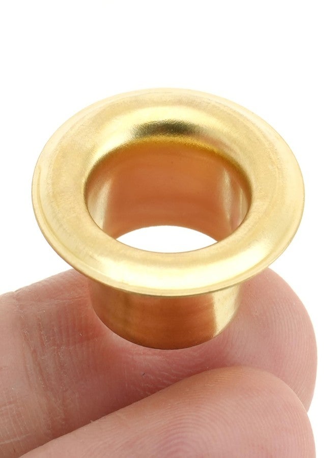 CRAFTMEMORE 1 inch Hole 10 Sets Grommets Eyelets with Washers for Leather, Tarp, Canvas (Gold) - Image 2