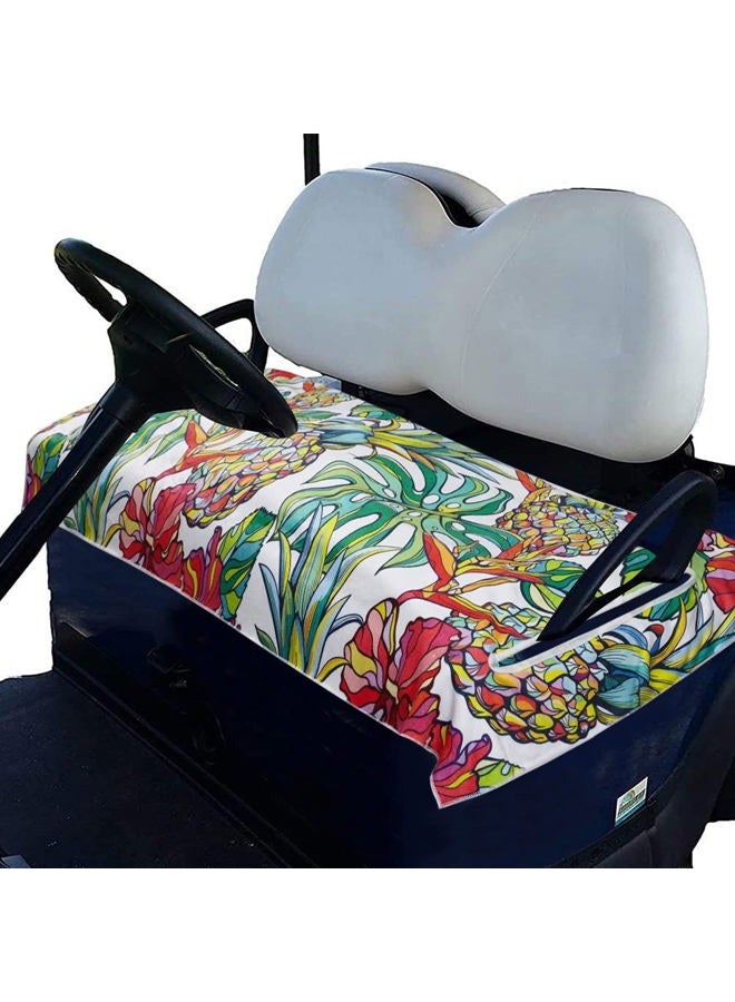 CEMGYIUK Golf Cart Seat Covers,EZGO Seat Covers,Comfortable Golf Cart Seat Blanket,Summer Golf Cart Seat Towel,Stay Cool,Travel Sports Golf Cart Seat Cover for 2-Person Seats Club Car,Golf Cart Accessories - Image 1