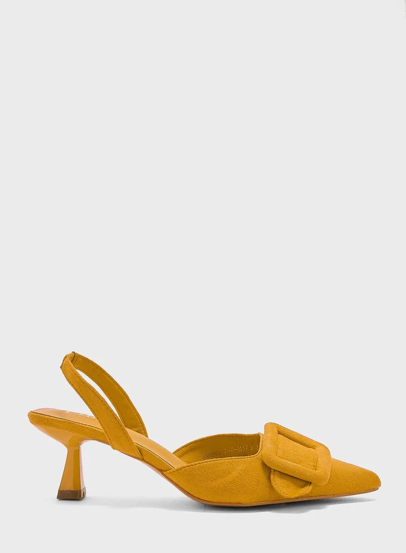 ELLA Buckle Slingback Pumps